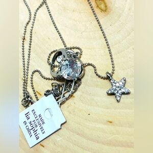 NWT Lia Sophia necklace wedding engagement ring